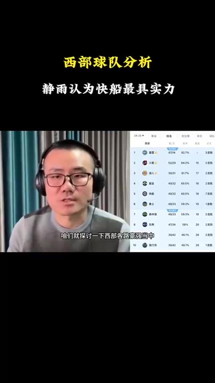 徐靜雨分析西部戰(zhàn)力：雷霆火箭湖人勇士都有短板，快船看上去最完美戰(zhàn)力最強(qiáng)